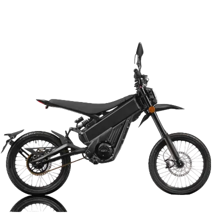 Black electric bike on a white background