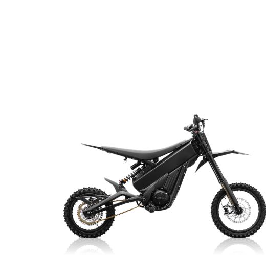 Black electric bike on a white background