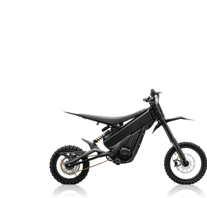 Black electric bike on a white background